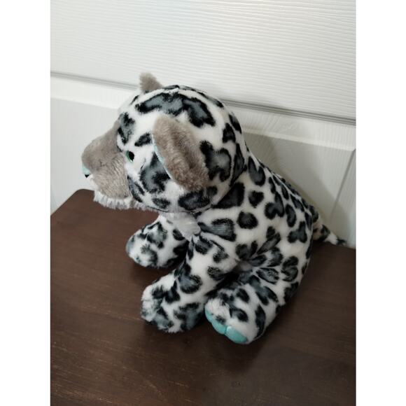 Aurora Destination Nation Snow Leopard Stuffed Animal Plush Sitting 12 Inches - Picture 2 of 7